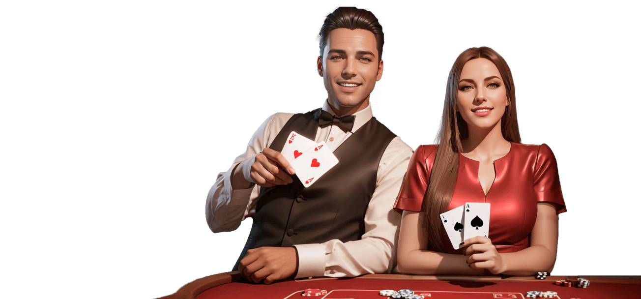 Grafik zur Kontoverifizierung mit professionellen Croupiers